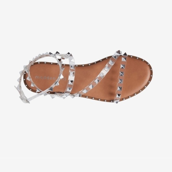 Madden Girl Clear Fairway studded sandals - Picture 4 of 5